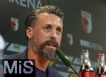 07.07.2025, Fussball 1. Bundesliga 2025/2026, Trainingsauftakt FC Augsburg, Pressekonferenz in der WWK-Arena Augsburg, Vorstellung von Trainer Sandro Wagner (FC Augsburg).  
  

