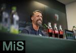 07.07.2025, Fussball 1. Bundesliga 2025/2026, Trainingsauftakt FC Augsburg, Pressekonferenz in der WWK-Arena Augsburg, Vorstellung von Trainer Sandro Wagner (FC Augsburg).  
  

