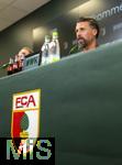 07.07.2025, Fussball 1. Bundesliga 2025/2026, Trainingsauftakt FC Augsburg, Pressekonferenz in der WWK-Arena Augsburg, Vorstellung von Trainer Sandro Wagner (FC Augsburg).  
  

