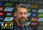 07.07.2025, Fussball 1. Bundesliga 2025/2026, Trainingsauftakt FC Augsburg, Pressekonferenz in der WWK-Arena Augsburg, Vorstellung von Trainer Sandro Wagner (FC Augsburg).  
  

