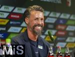 07.07.2025, Fussball 1. Bundesliga 2025/2026, Trainingsauftakt FC Augsburg, Pressekonferenz in der WWK-Arena Augsburg, Vorstellung von Trainer Sandro Wagner (FC Augsburg).  
  

