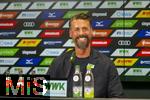07.07.2025, Fussball 1. Bundesliga 2025/2026, Trainingsauftakt FC Augsburg, Pressekonferenz in der WWK-Arena Augsburg, Vorstellung von Trainer Sandro Wagner (FC Augsburg).  
  

