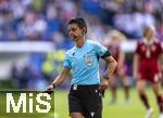 08.07.2025, UEFA Frauen-Europameisterschaft 2025 in der Schweiz. Spieltag 2, Vorrunde, Deutschland - Dnemark, im St-Jakob-Park Basel (Schweiz). Schiedsrichterin Catarina Campos  