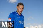 17.07.2025, Fussball 2. Bundesliga 2025/2026, Darmstadt 98 im Sommertrainingslager in Bad Wrishofen im Unterallgu, Testspiel: Darmstadt 98 - FC St.Gallen 1879, im Stadion Bad Wrishofen. Fynn Lakenmacher (Darmstadt) nachdenklich 