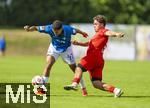 17.07.2025, Fussball 2. Bundesliga 2025/2026, Darmstadt 98 im Sommertrainingslager in Bad Wrishofen im Unterallgu, Testspiel: Darmstadt 98 - Rot Weiss Weiler, im Stadion Bad Wrishofen. li: Othmane El Idrissi (SV Darmstadt 98) im Zweikampf