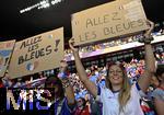19.07.2025, UEFA Frauen-Europameisterschaft 2025 in der Schweiz. Viertelfinale, Frankreich - Deutschland, im St-Jakob-Park Basel (Schweiz). franzsische Fans