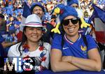 19.07.2025, UEFA Frauen-Europameisterschaft 2025 in der Schweiz. Viertelfinale, Frankreich - Deutschland, im St-Jakob-Park Basel (Schweiz). franzsische Fans
