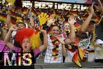 19.07.2025, UEFA Frauen-Europameisterschaft 2025 in der Schweiz. Viertelfinale, Frankreich - Deutschland, im St-Jakob-Park Basel (Schweiz). Die deutschen Fans feuern die Mannschaft an