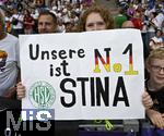 19.07.2025, UEFA Frauen-Europameisterschaft 2025 in der Schweiz. Viertelfinale, Frankreich - Deutschland, im St-Jakob-Park Basel (Schweiz). Unsere N.1 ist Stina