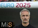 19.07.2025, UEFA Frauen-Europameisterschaft 2025 in der Schweiz. Viertelfinale, Frankreich - Deutschland, im St-Jakob-Park Basel (Schweiz). Trainer Christian Wck (Deutschland) 