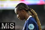 19.07.2025, UEFA Frauen-Europameisterschaft 2025 in der Schweiz. Viertelfinale, Frankreich - Deutschland, im St-Jakob-Park Basel (Schweiz). Oriane Jean-Franois (Frankreich) nachdenklich.