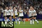 19.07.2025, UEFA Frauen-Europameisterschaft 2025 in der Schweiz. Viertelfinale, Frankreich - Deutschland, im St-Jakob-Park Basel (Schweiz). Die deutschen jubeln