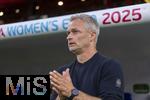 19.07.2025, UEFA Frauen-Europameisterschaft 2025 in der Schweiz. Viertelfinale, Frankreich - Deutschland, im St-Jakob-Park Basel (Schweiz). Trainer Christian Wck (Deutschland) 