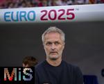 19.07.2025, UEFA Frauen-Europameisterschaft 2025 in der Schweiz. Viertelfinale, Frankreich - Deutschland, im St-Jakob-Park Basel (Schweiz). Trainer Christian Wck (Deutschland) 