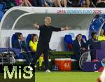 19.07.2025, UEFA Frauen-Europameisterschaft 2025 in der Schweiz. Viertelfinale, Frankreich - Deutschland, im St-Jakob-Park Basel (Schweiz). Trainer Christian Wck (Deutschland) in Rage 