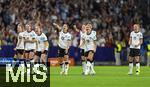 19.07.2025, UEFA Frauen-Europameisterschaft 2025 in der Schweiz. Viertelfinale, Frankreich - Deutschland, im St-Jakob-Park Basel (Schweiz). Jubel bei den deutschen Frauen nach einem Tor beim Elfmeterschieen. Sjoeke Nsken (Deutschland), Sophia Kleinherne (Deutschland), Klara Bhl (Deutschland), Selina Cerci (Deutschland), Lea Schller (Deutschland), 