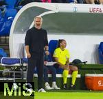19.07.2025, UEFA Frauen-Europameisterschaft 2025 in der Schweiz. Viertelfinale, Frankreich - Deutschland, im St-Jakob-Park Basel (Schweiz). Trainer Christian Wck (Deutschland) in Rage an der Seitenlinie.