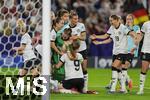 19.07.2025, UEFA Frauen-Europameisterschaft 2025 in der Schweiz. Viertelfinale, Frankreich - Deutschland, im St-Jakob-Park Basel (Schweiz). Frenetischer Schlussjubel nach dem Sieg nach Elfmeterschieen der deutschen Frauen. Torhterin Ann-Katrin Berger (Deutschland), Sjoeke Nsken (Deutschland), Selina Cerci (Deutschland), Klara Bhl (Deutschland),