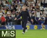 19.07.2025, UEFA Frauen-Europameisterschaft 2025 in der Schweiz. Viertelfinale, Frankreich - Deutschland, im St-Jakob-Park Basel (Schweiz). Jubel nach dem Sieg nach Elfmeterschiessen: Trainer Christian Wck (Deutschland),