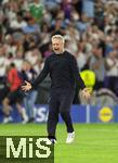 19.07.2025, UEFA Frauen-Europameisterschaft 2025 in der Schweiz. Viertelfinale, Frankreich - Deutschland, im St-Jakob-Park Basel (Schweiz). Jubel nach dem Sieg nach Elfmeterschiessen: Trainer Christian Wck (Deutschland),