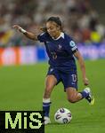 19.07.2025, UEFA Frauen-Europameisterschaft 2025 in der Schweiz. Viertelfinale, Frankreich - Deutschland, im St-Jakob-Park Basel (Schweiz). Selma Bacha (Frankreich) am Ball 