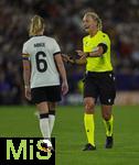 19.07.2025, UEFA Frauen-Europameisterschaft 2025 in der Schweiz. Viertelfinale, Frankreich - Deutschland, im St-Jakob-Park Basel (Schweiz). Schiedsrichterin Tess Olofsson (SWE)