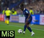 19.07.2025, UEFA Frauen-Europameisterschaft 2025 in der Schweiz. Viertelfinale, Frankreich - Deutschland, im St-Jakob-Park Basel (Schweiz). Sandy Baltimore (Frankreich) am Ball 