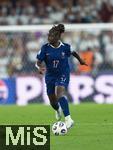 19.07.2025, UEFA Frauen-Europameisterschaft 2025 in der Schweiz. Viertelfinale, Frankreich - Deutschland, im St-Jakob-Park Basel (Schweiz). Sandy Baltimore (Frankreich) am Ball 
