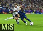 19.07.2025, UEFA Frauen-Europameisterschaft 2025 in der Schweiz. Viertelfinale, Frankreich - Deutschland, im St-Jakob-Park Basel (Schweiz). Sophia Kleinherne (Deutschland) gegen Sandy Baltimore (Frankreich) 