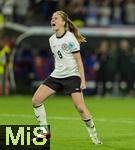 19.07.2025, UEFA Frauen-Europameisterschaft 2025 in der Schweiz. Viertelfinale, Frankreich - Deutschland, im St-Jakob-Park Basel (Schweiz). Elfmeterschiessen nach der Verlngerung: Sjoeke Nsken (Deutschland) jubelt 