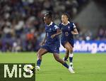 19.07.2025, UEFA Frauen-Europameisterschaft 2025 in der Schweiz. Viertelfinale, Frankreich - Deutschland, im St-Jakob-Park Basel (Schweiz).  Selma Bacha (Frankreich), Melvine Malard (Frankreich) 