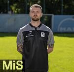20.07.2025, Fussball 3. Liga 2025/2026, TSV 1860 Mnchen, Portrttermin 2025/2026, Mannschaftsfoto an der Grnwalderstrasse, Mnchen. Teammanager Henrik Ahrend; TSV 1860 Mnchen

