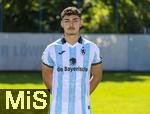 20.07.2025, Fussball 3. Liga 2025/2026, TSV 1860 Mnchen, Portrttermin 2025/2026, Mannschaftsfoto an der Grnwalderstrasse, Mnchen. Sean Dulic; TSV 1860 Mnchen
 
