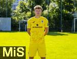 20.07.2025, Fussball 3. Liga 2025/2026, TSV 1860 Mnchen, Portrttermin 2025/2026, Mannschaftsfoto an der Grnwalderstrasse, Mnchen. Torwart Paul Bachmann; TSV 1860 Mnchen


