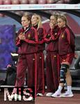 23.07.2025, UEFA Frauen-Europameisterschaft 2025 in der Schweiz. Halbfinale, Deutschland - Spanien, Im Stadion Letzigrund Zrich.  auf dem Bild  Kathrin Hendrich, Giulia Gwinn (Deutschland) und Sjoeke Nsken (Deutschland) 