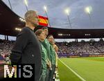 23.07.2025, UEFA Frauen-Europameisterschaft 2025 in der Schweiz. Halbfinale, Deutschland - Spanien, Im Stadion Letzigrund Zrich. Trainer Christian Wck (Deutschland) 