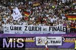 23.07.2025, UEFA Frauen-Europameisterschaft 2025 in der Schweiz. Halbfinale, Deutschland - Spanien, Im Stadion Letzigrund Zrich. ber Zrich ins Finale