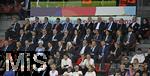 23.07.2025, UEFA Frauen-Europameisterschaft 2025 in der Schweiz. Halbfinale, Deutschland - Spanien, Im Stadion Letzigrund Zrich. Die Anzugsfraktion auf der Tribne