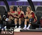 23.07.2025, UEFA Frauen-Europameisterschaft 2025 in der Schweiz. Halbfinale, Deutschland - Spanien, Im Stadion Letzigrund Zrich. Giulia Gwinn (Deutschland) feuert an.
