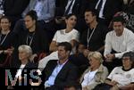 23.07.2025, UEFA Frauen-Europameisterschaft 2025 in der Schweiz. Halbfinale, Deutschland - Spanien, Im Stadion Letzigrund Zrich. Alex Morgan und ihr Mann Servando Carrasco 