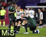 23.07.2025, UEFA Frauen-Europameisterschaft 2025 in der Schweiz. Halbfinale, Deutschland - Spanien, Im Stadion Letzigrund Zrich. Sophia Kleinherne (Deutschland) angeschlagen