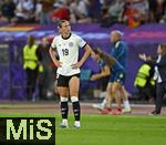 23.07.2025, UEFA Frauen-Europameisterschaft 2025 in der Schweiz. Halbfinale, Deutschland - Spanien, Im Stadion Letzigrund Zrich. Klara Bhl (Deutschland) nachdenklich.