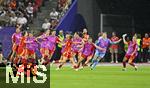 23.07.2025, UEFA Frauen-Europameisterschaft 2025 in der Schweiz. Halbfinale, Deutschland - Spanien, Im Stadion Letzigrund Zrich. Die Spanierinnen jubeln.