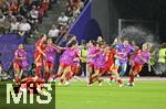 23.07.2025, UEFA Frauen-Europameisterschaft 2025 in der Schweiz. Halbfinale, Deutschland - Spanien, Im Stadion Letzigrund Zrich. Die Spanierinnen jubeln.