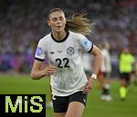 23.07.2025, UEFA Frauen-Europameisterschaft 2025 in der Schweiz. Halbfinale, Deutschland - Spanien, Im Stadion Letzigrund Zrich. v.l. Jule Brand (Deutschland) ist traurig