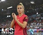 23.07.2025, UEFA Frauen-Europameisterschaft 2025 in der Schweiz. Halbfinale, Deutschland - Spanien, Im Stadion Letzigrund Zrich. Giulia Gwinn (Deutschland) ist traurig