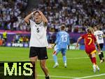 23.07.2025, UEFA Frauen-Europameisterschaft 2025 in der Schweiz. Halbfinale, Deutschland - Spanien, Im Stadion Letzigrund Zrich. Carlotta Wamser (Deutschland) frustriert nach einer vergebenen Torchance.