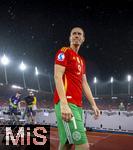 23.07.2025, UEFA Frauen-Europameisterschaft 2025 in der Schweiz. Halbfinale, Deutschland - Spanien, Im Stadion Letzigrund Zrich. Frust bei den Deutschen Spielerinnen nach der Niederlage, Torhterin Ann-Katrin Berger (Deutschland) taurig bei den Fans mit einem Trikot der Spanierinnen ( Esther Gonzalez (Spanien) )
