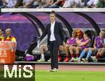 23.07.2025, UEFA Frauen-Europameisterschaft 2025 in der Schweiz. Halbfinale, Deutschland - Spanien, Im Stadion Letzigrund Zrich. Trainerin Montserrat Tome (Spanien) 
