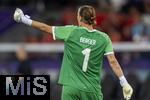 23.07.2025, UEFA Frauen-Europameisterschaft 2025 in der Schweiz. Halbfinale, Deutschland - Spanien, Im Stadion Letzigrund Zrich. Torhterin Ann-Katrin Berger (Deutschland) 
